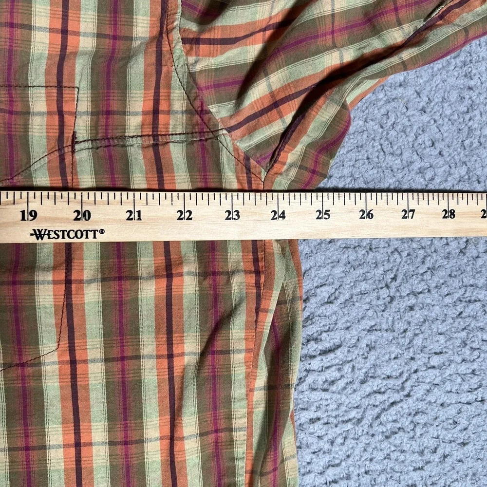 Mountain Hardwear‎ Shirt Mens XL Brown Outdoor Button Up Pocket Casual Preppy